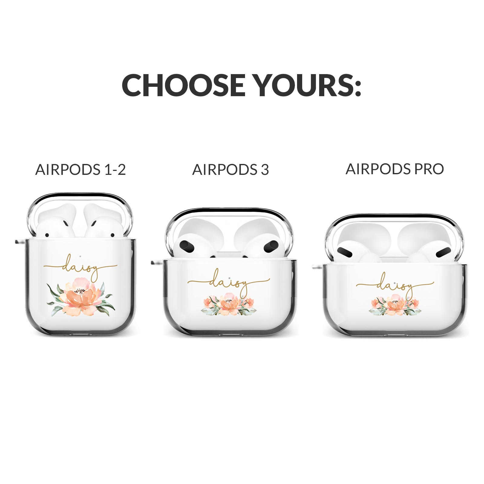 Personalised AirPods Case Cover 1 2 3 Pro Cute Designer For Girls